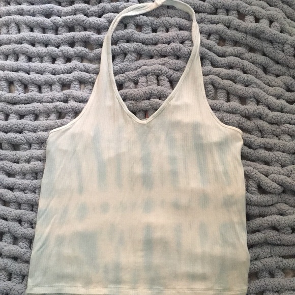 AEO Cream, Green, & Blue/White Tank Tops Size M - Picture 5 of 6